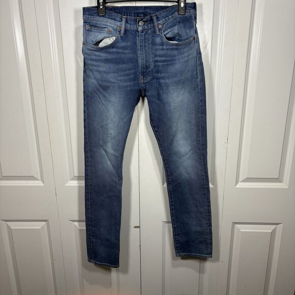 Levis 505C Slim Straight Jeans Mens 32x32 Blue Denim Modern Fit Vintage Inspired - Picture 1 of 10